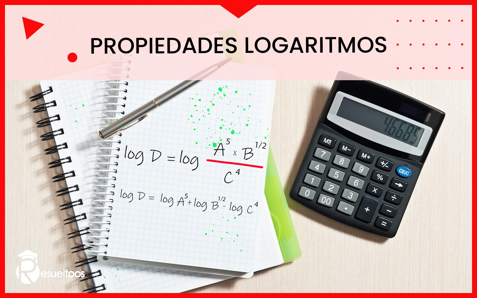 Portada del curso Propiedades de los logaritmos